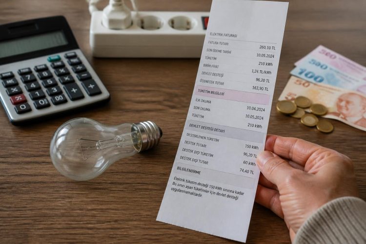 Elektrik faturası devlet desteği tüketim sınırı kontrolü