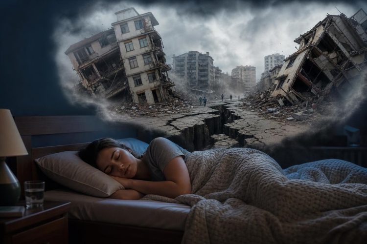 Rüyada deprem görmek ne anlama gelir temalı gece depremi sahnesi